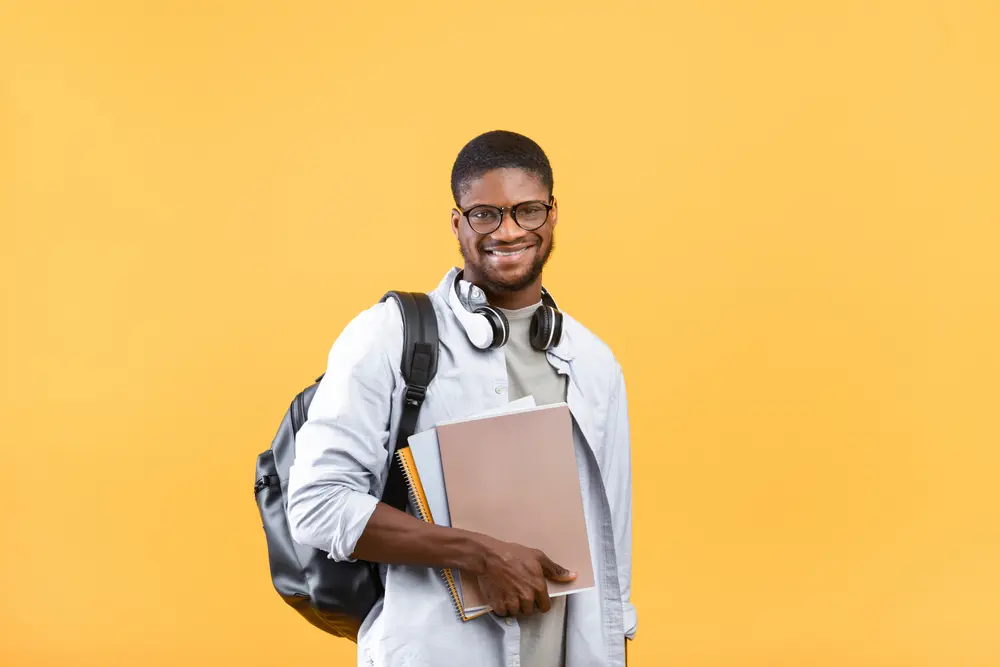 A black male student