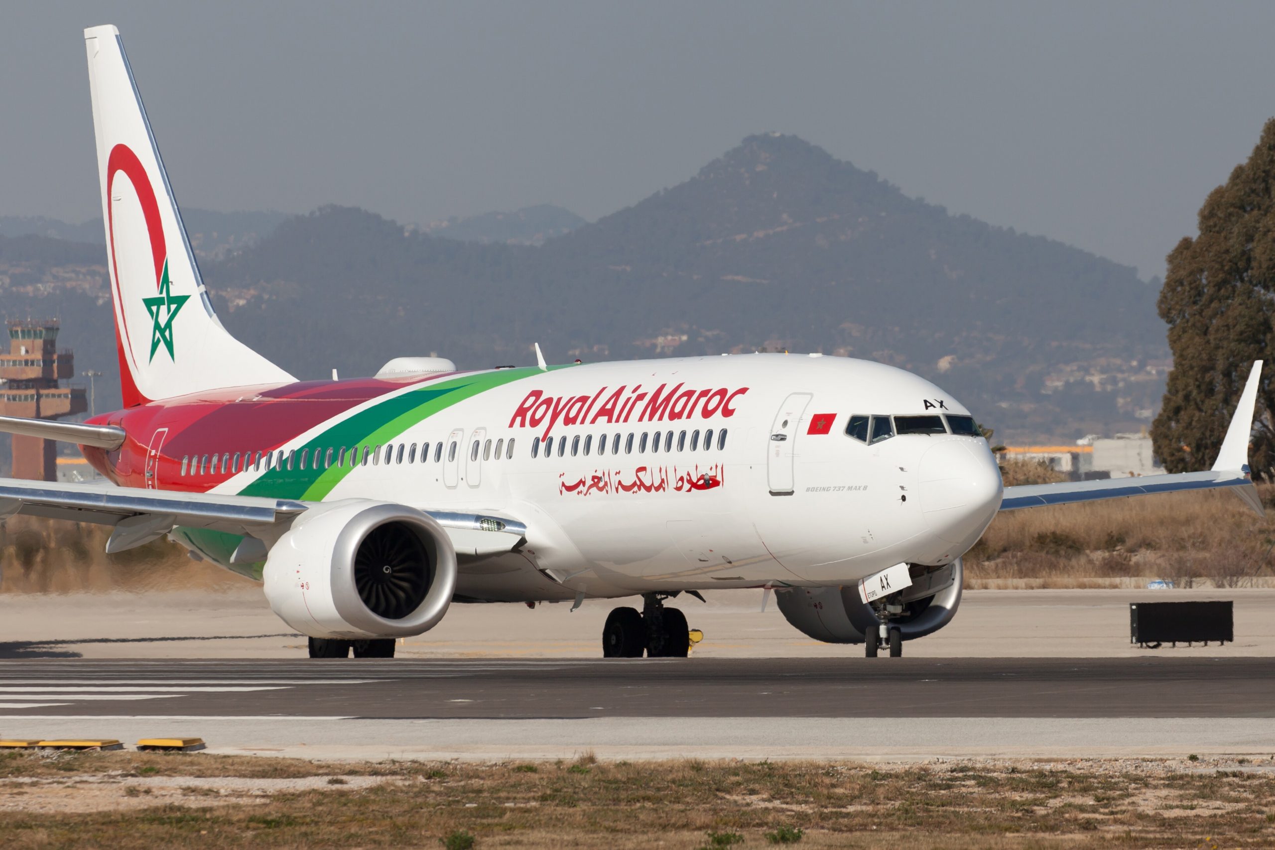 Royal Air Maroc Airline Plane at Takeoff